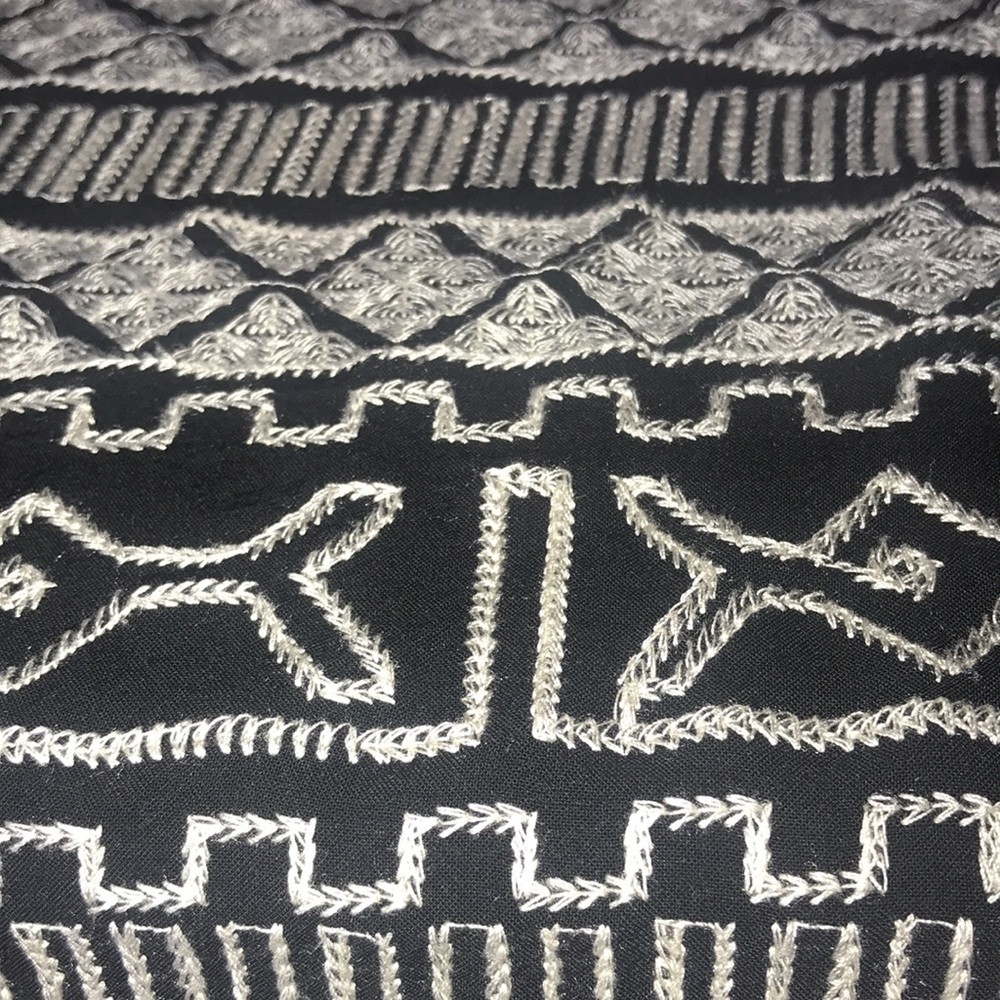 Fringed/Embroidered Top - Picture 3 of 3